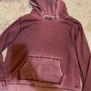 american eagle distressed hoodie